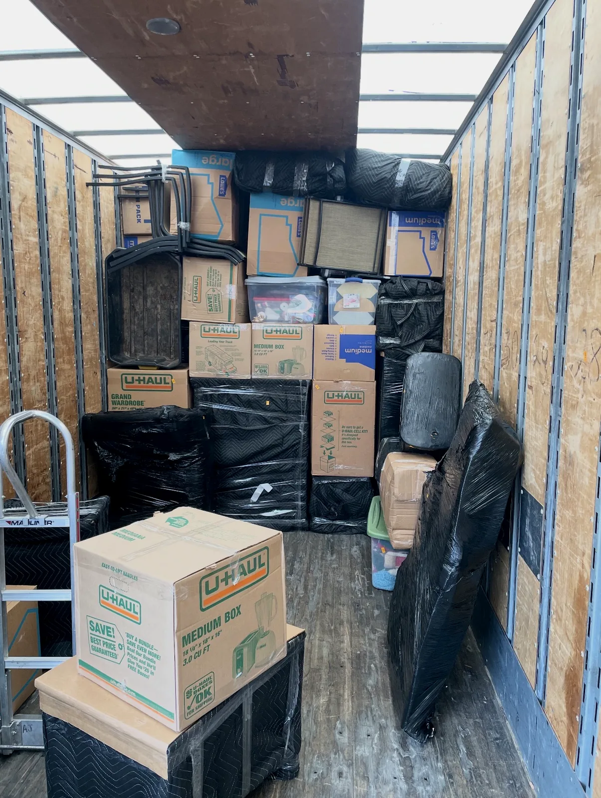 Moving truck carefully loaded by Vancouver WA movers